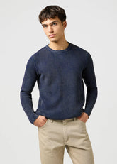 Męski Sweter Wrangler Crewneck Sweater Navy 112364288
